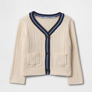 Like New GAP Baby V-Neck Rib Cardigan - 3-6 months